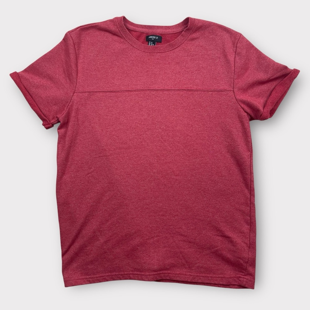 Forever 21 Men’s Red Crewneck T-Shirt Size XL Cotton Blend
